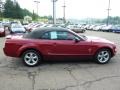 2008 Dark Candy Apple Red Ford Mustang V6 Deluxe Convertible  photo #5