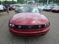 2008 Dark Candy Apple Red Ford Mustang V6 Deluxe Convertible  photo #7