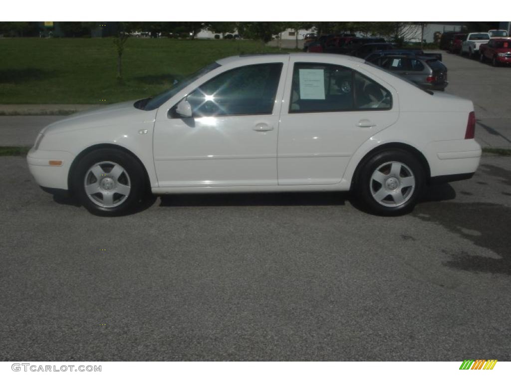 2000 Jetta GLS Sedan - Cool White / Beige photo #2