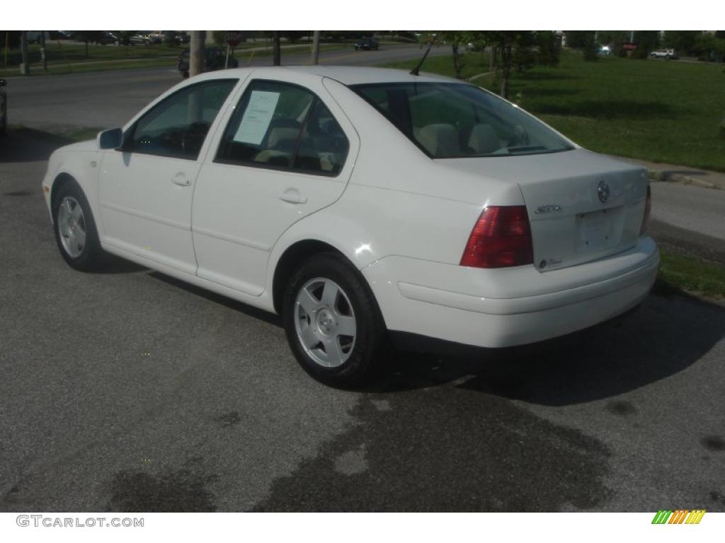 2000 Jetta GLS Sedan - Cool White / Beige photo #3