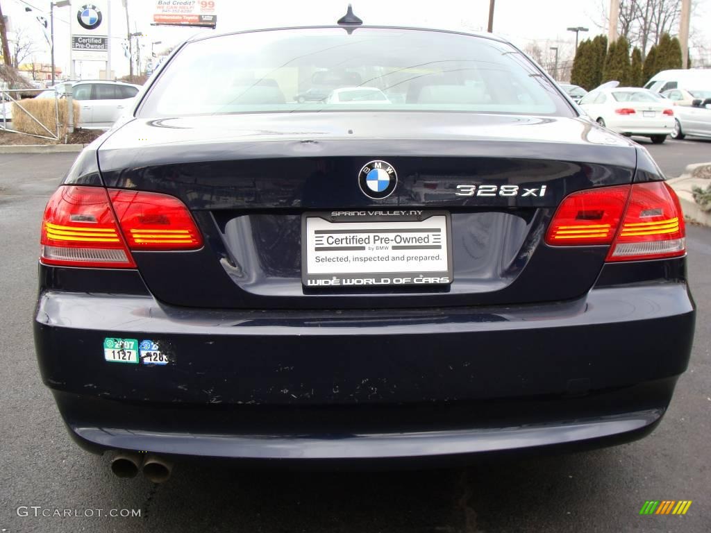 2007 3 Series 328xi Coupe - Monaco Blue Metallic / Grey photo #5