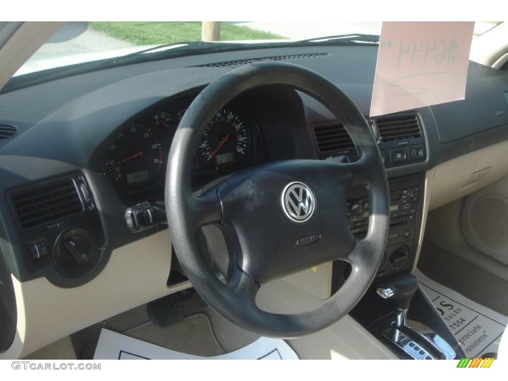 2000 Jetta GLS Sedan - Cool White / Beige photo #12