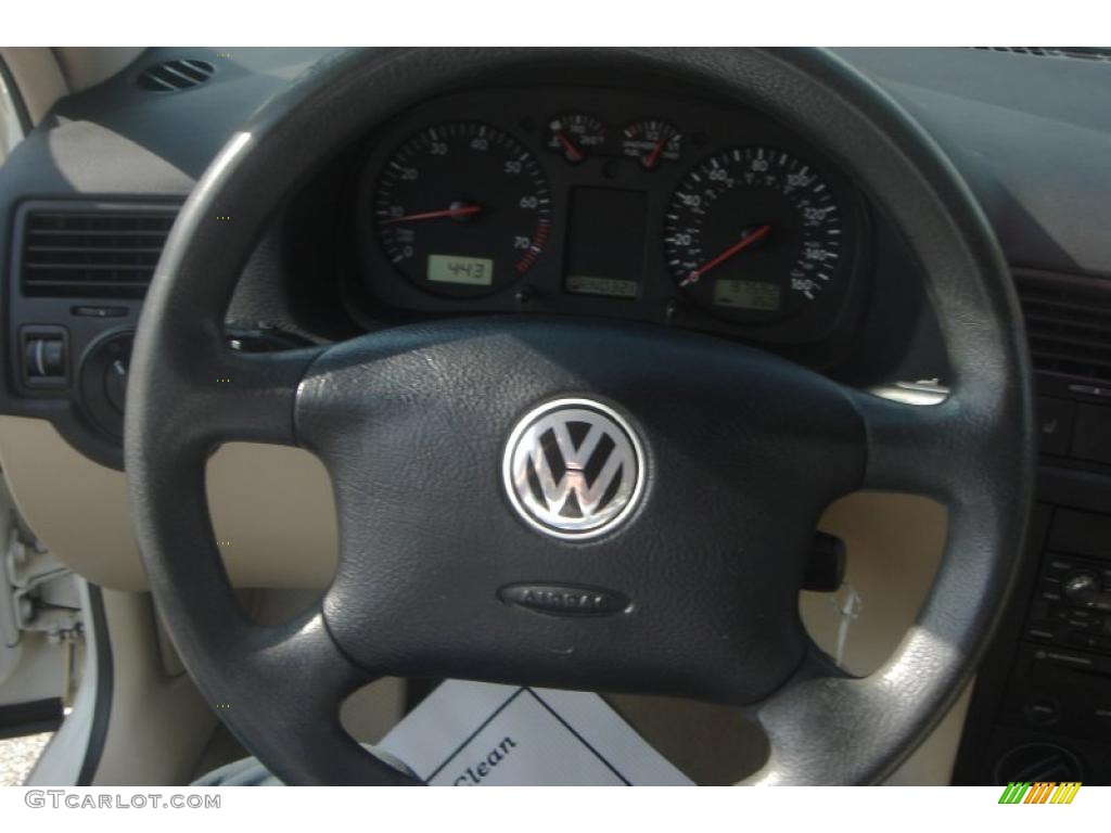 2000 Jetta GLS Sedan - Cool White / Beige photo #13