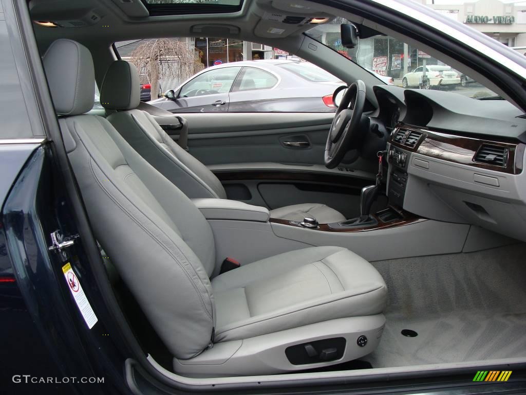 2007 3 Series 328xi Coupe - Monaco Blue Metallic / Grey photo #8