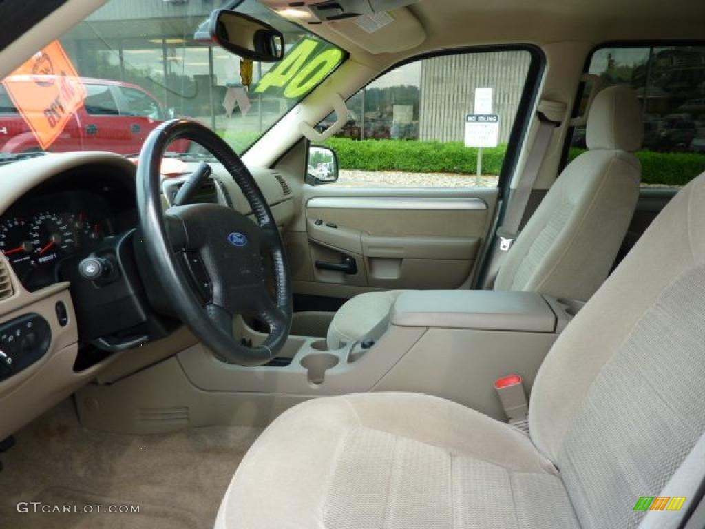 2004 Explorer XLT 4x4 - Estate Green Metallic / Medium Parchment photo #10