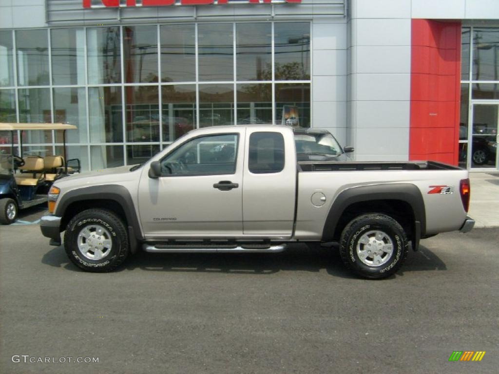 2005 Colorado Z71 Extended Cab 4x4 - Silver Birch Metallic / Sandstone photo #2