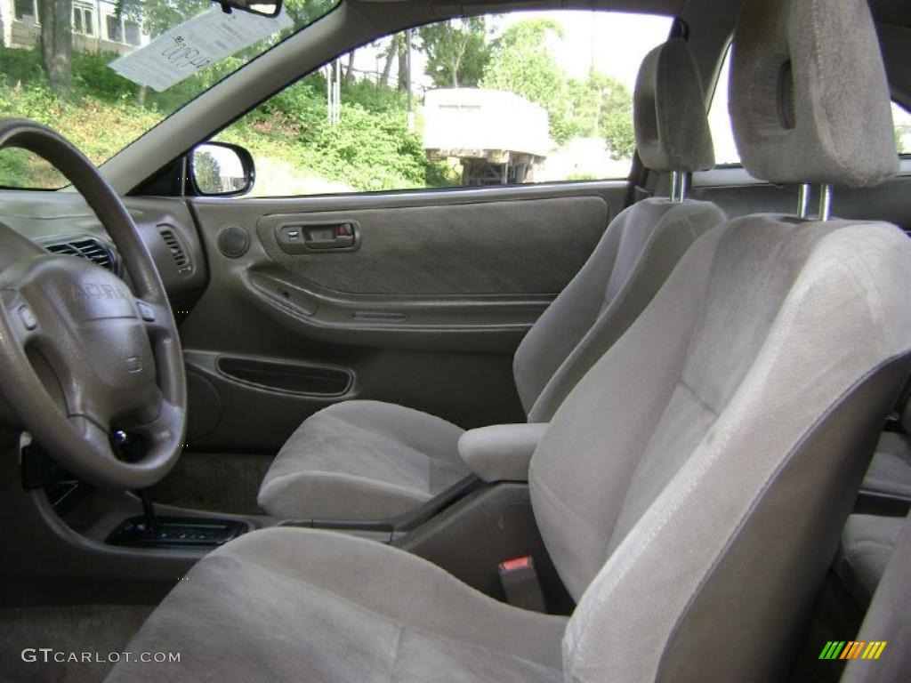 1997 Integra LS Coupe - Flamenco Black Pearl Metallic / Gray photo #12