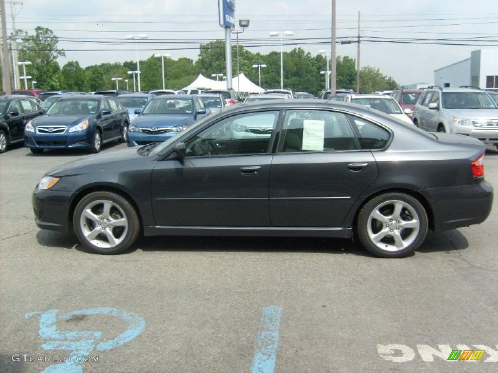 2009 Legacy 2.5i Sedan - Diamond Gray Metallic / Off Black photo #8