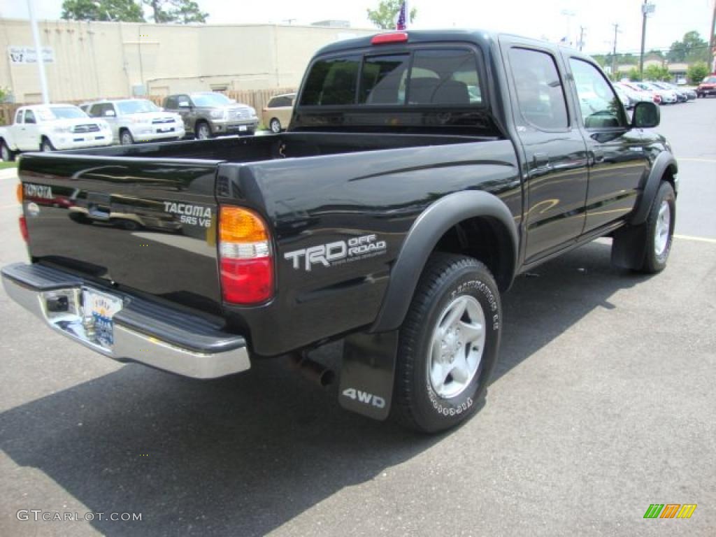 2004 Tacoma V6 TRD Double Cab 4x4 - Black Sand Pearl / Charcoal photo #6