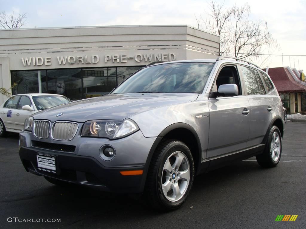 2007 X3 3.0si - Silver Grey Metallic / Grey photo #1