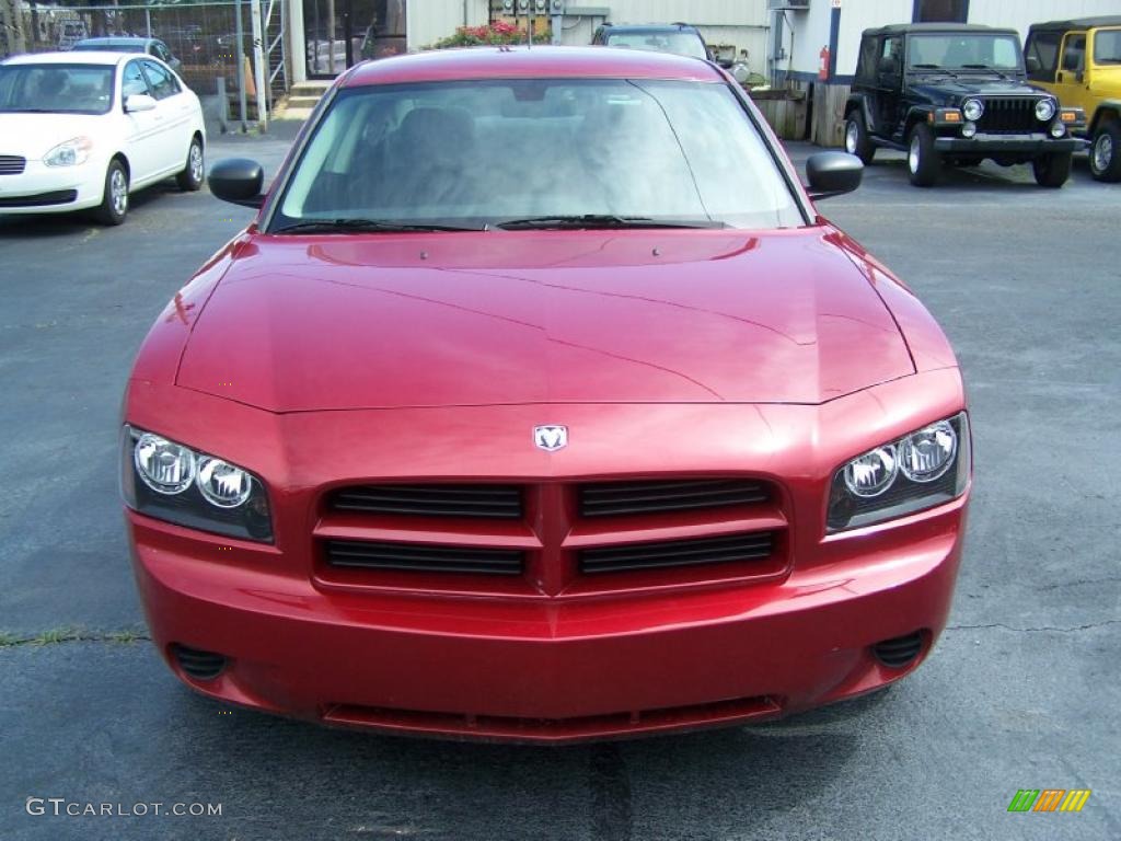 2008 Charger SE - Inferno Red Crystal Pearl / Dark Slate Gray photo #1
