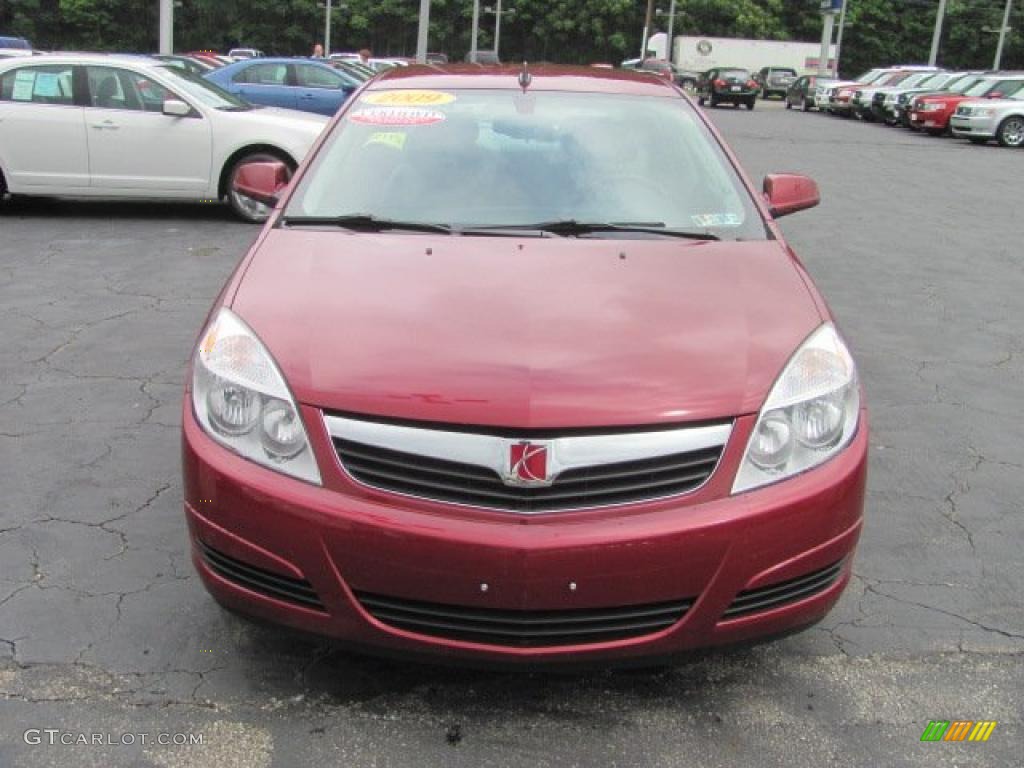 2009 Aura XR - Red Jewel Tintcoat / Gray photo #4