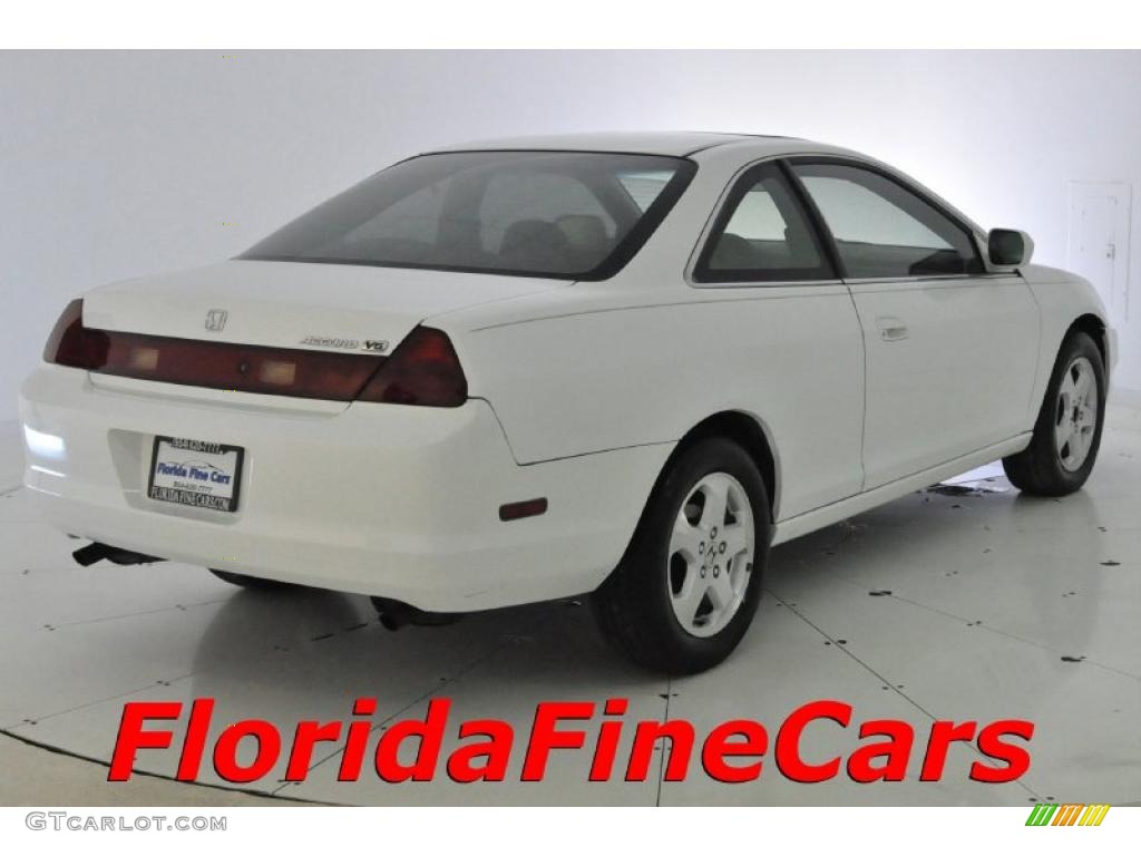 1999 Accord EX V6 Coupe - Taffeta White / Ivory photo #2