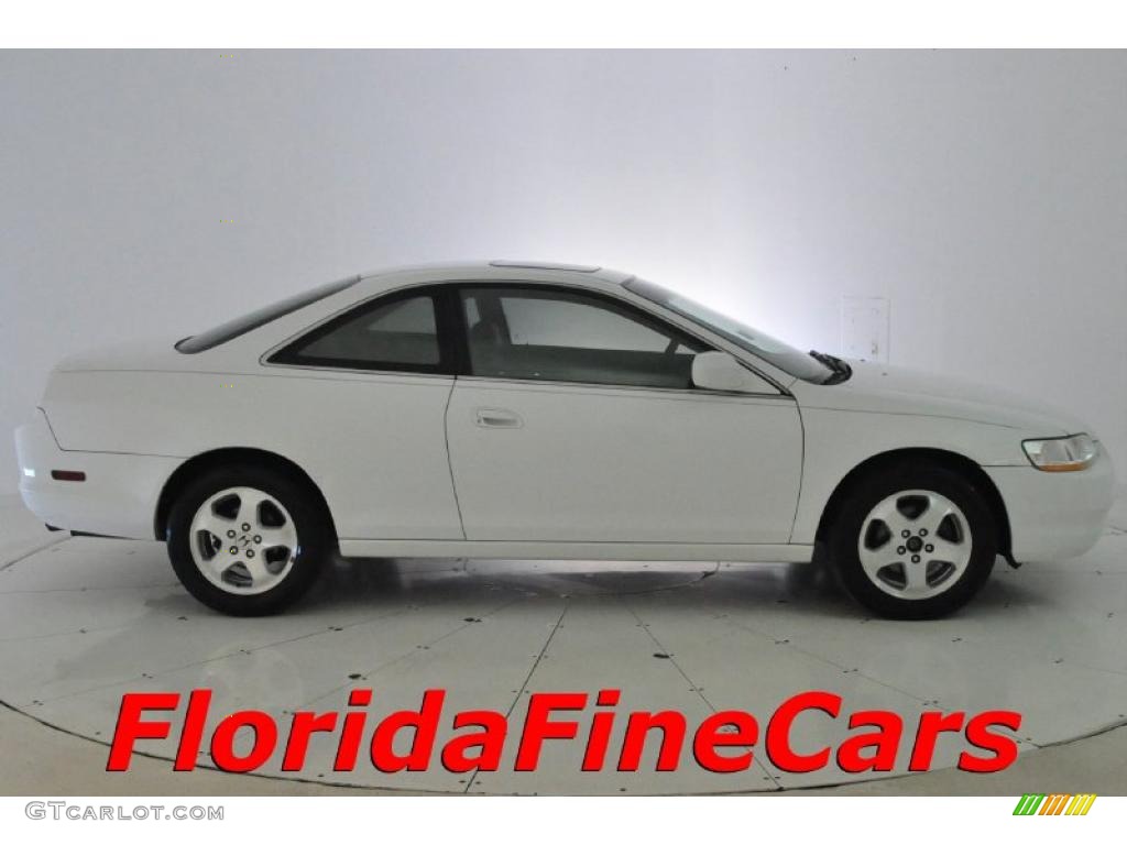 1999 Accord EX V6 Coupe - Taffeta White / Ivory photo #4