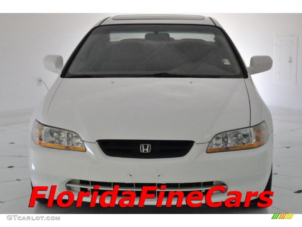 1999 Accord EX V6 Coupe - Taffeta White / Ivory photo #5