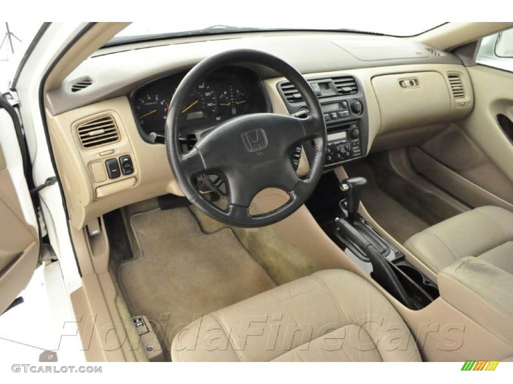 1999 Accord EX V6 Coupe - Taffeta White / Ivory photo #12