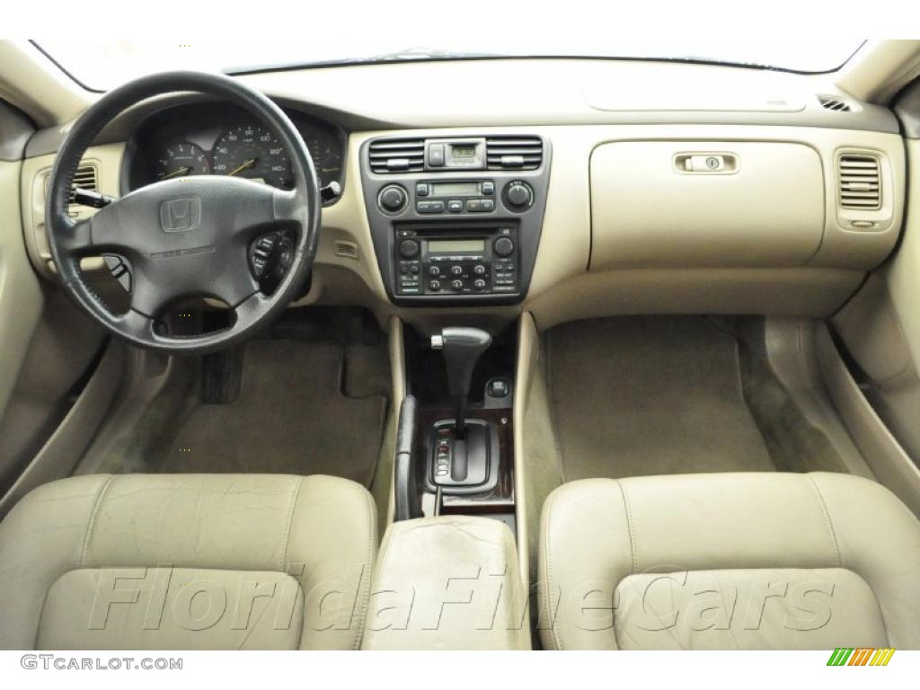 1999 Accord EX V6 Coupe - Taffeta White / Ivory photo #14