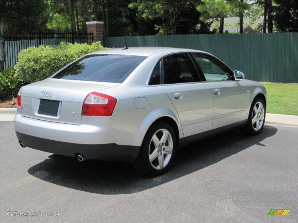 2003 A4 3.0 quattro Sedan - Light Silver Metallic / Ebony photo #2