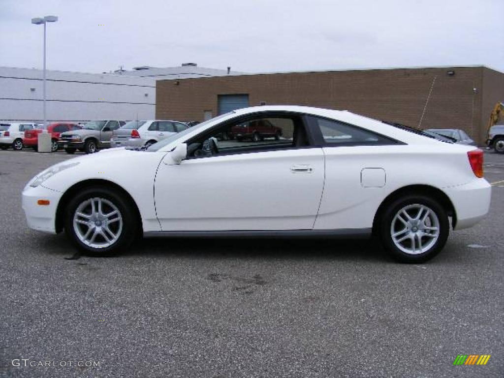 2001 Celica GT - Super White / Black/Red photo #2