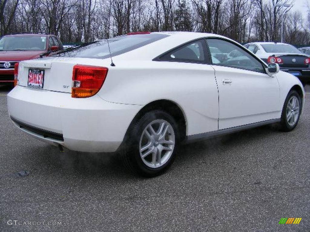 2001 Celica GT - Super White / Black/Red photo #5