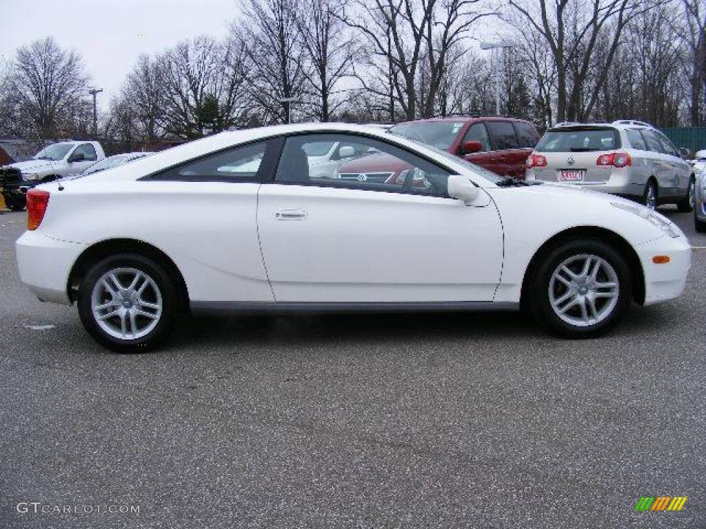 2001 Celica GT - Super White / Black/Red photo #6
