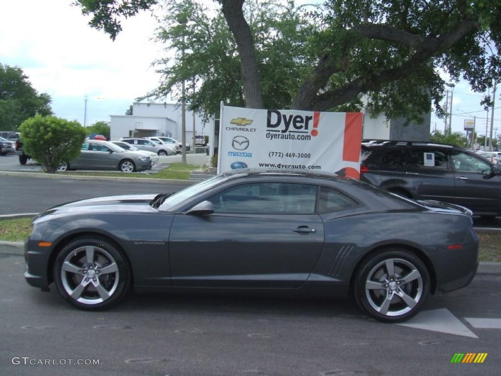 2010 Camaro SS/RS Coupe - Cyber Gray Metallic / Gray photo #11