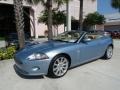 2007 Frost Blue Metallic Jaguar XK XK8 Convertible  photo #1