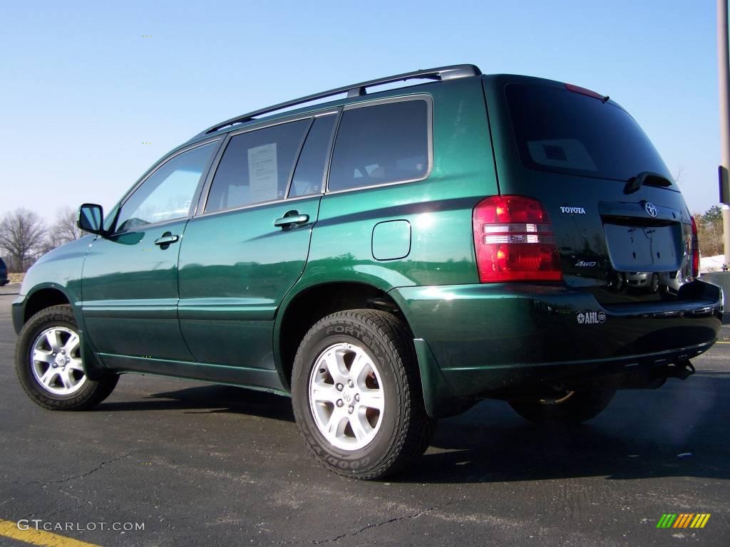 2002 Highlander 4WD - Electric Green Mica / Charcoal photo #4