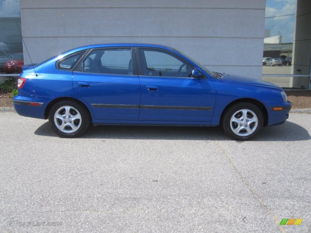 2006 Elantra GLS Hatchback - Tidal Wave Blue / Gray photo #2