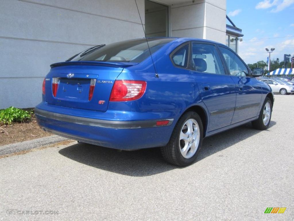2006 Elantra GLS Hatchback - Tidal Wave Blue / Gray photo #3