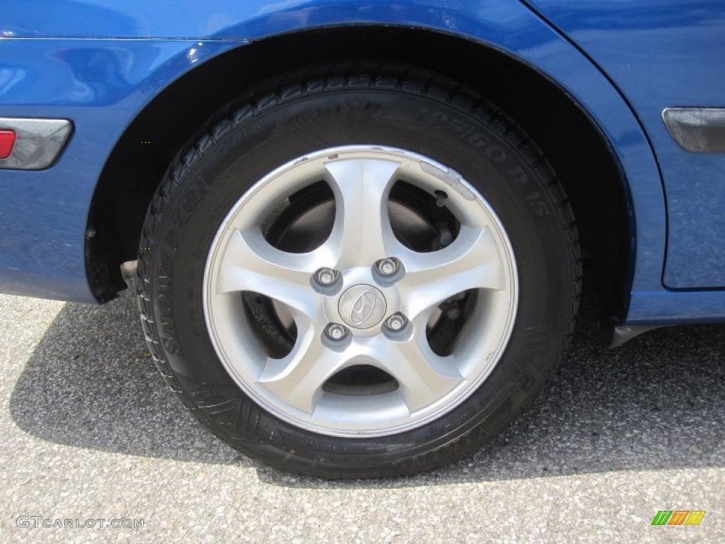 2006 Elantra GLS Hatchback - Tidal Wave Blue / Gray photo #4