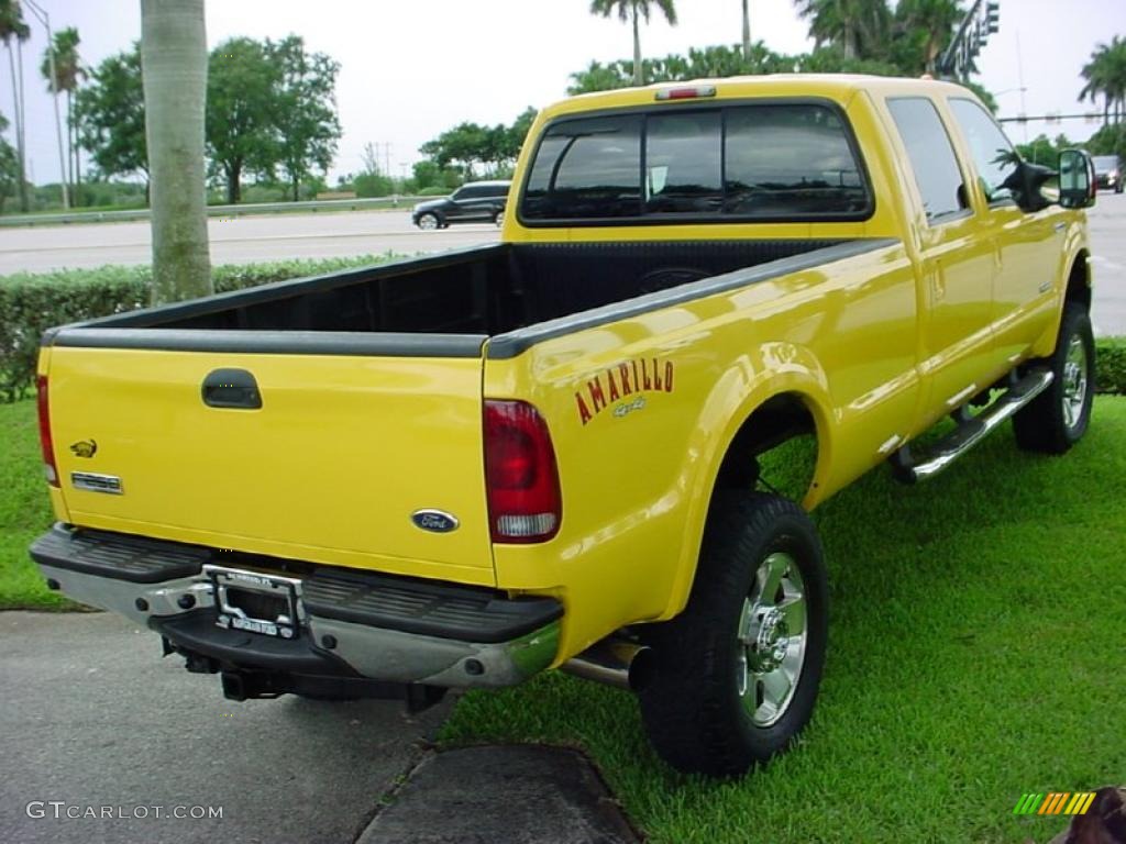 2006 F250 Super Duty Amarillo Special Edition Crew Cab 4x4 - Screaming Yellow / Black photo #10