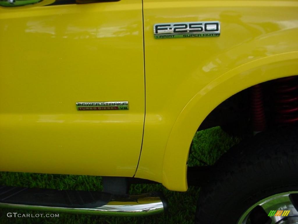 2006 F250 Super Duty Amarillo Special Edition Crew Cab 4x4 - Screaming Yellow / Black photo #13