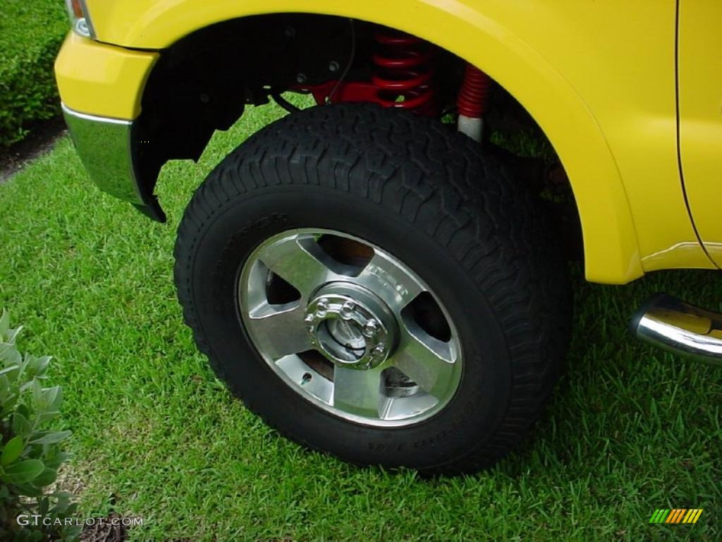 2006 F250 Super Duty Amarillo Special Edition Crew Cab 4x4 - Screaming Yellow / Black photo #16