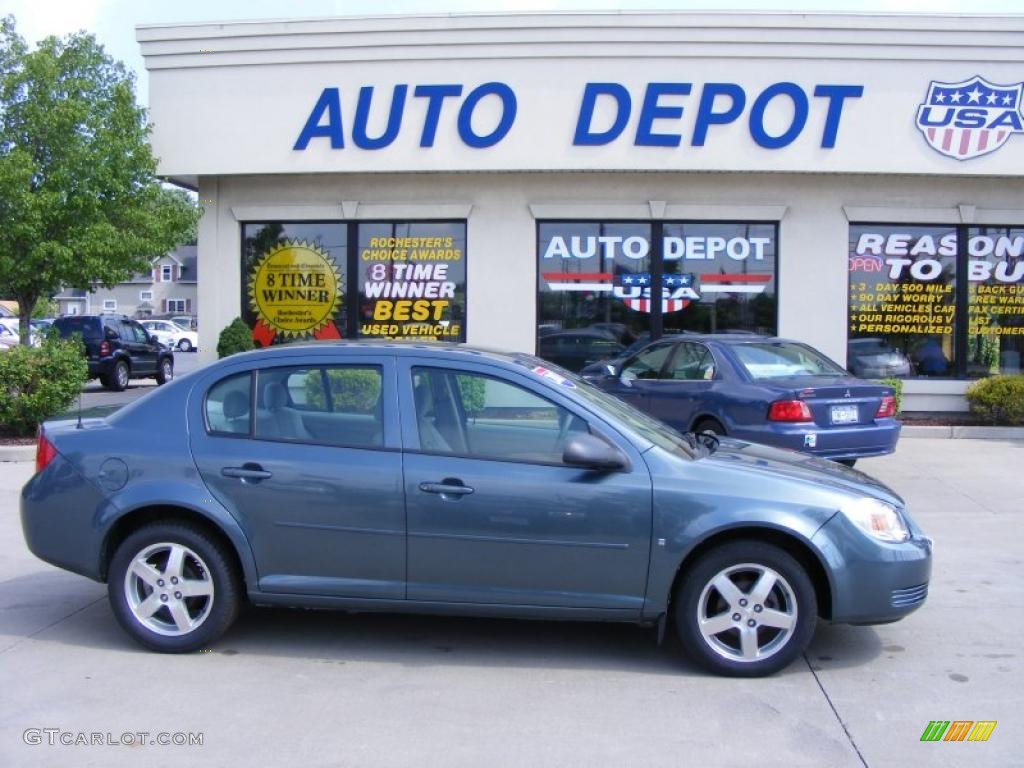 2007 Cobalt LS Sedan - Blue Granite Metallic / Gray photo #1