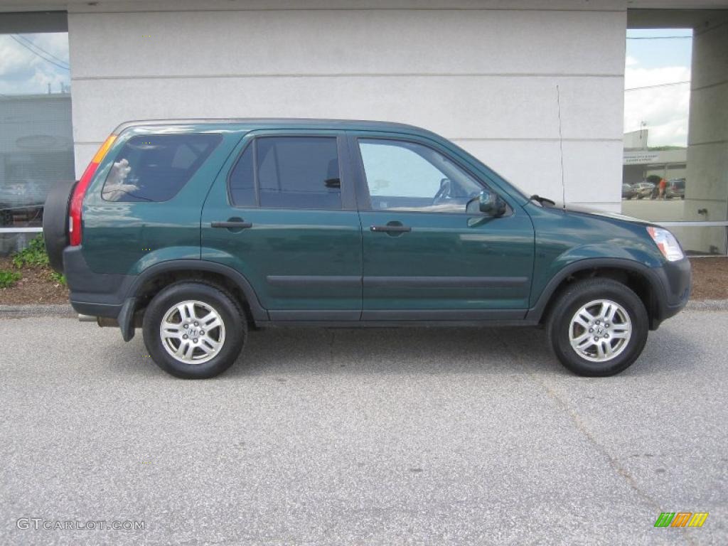 2003 CR-V EX 4WD - Clover Green Pearl / Saddle photo #2