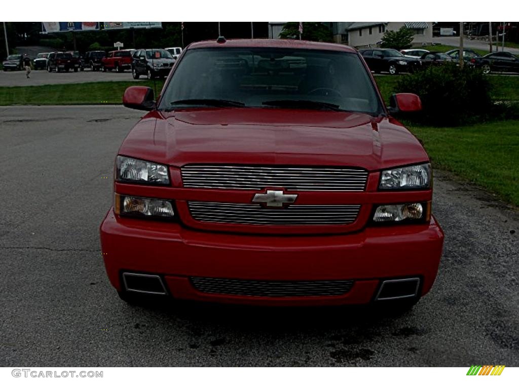 2004 Silverado 1500 SS Extended Cab AWD - Victory Red / Dark Charcoal photo #9