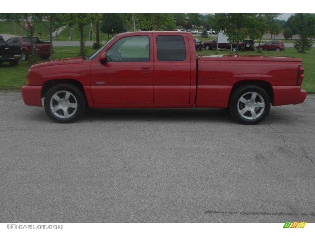 2004 Silverado 1500 SS Extended Cab AWD - Victory Red / Dark Charcoal photo #11