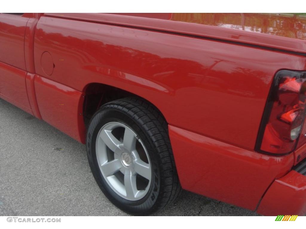 2004 Silverado 1500 SS Extended Cab AWD - Victory Red / Dark Charcoal photo #13