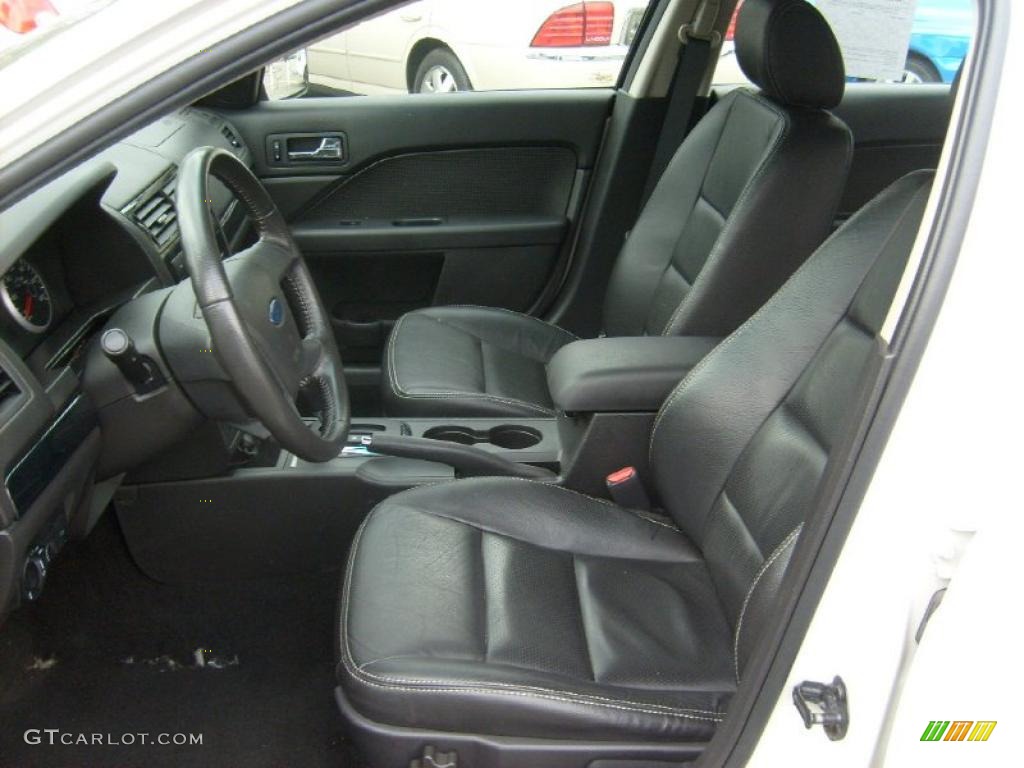 2008 Fusion SEL V6 - White Suede / Charcoal Black photo #10