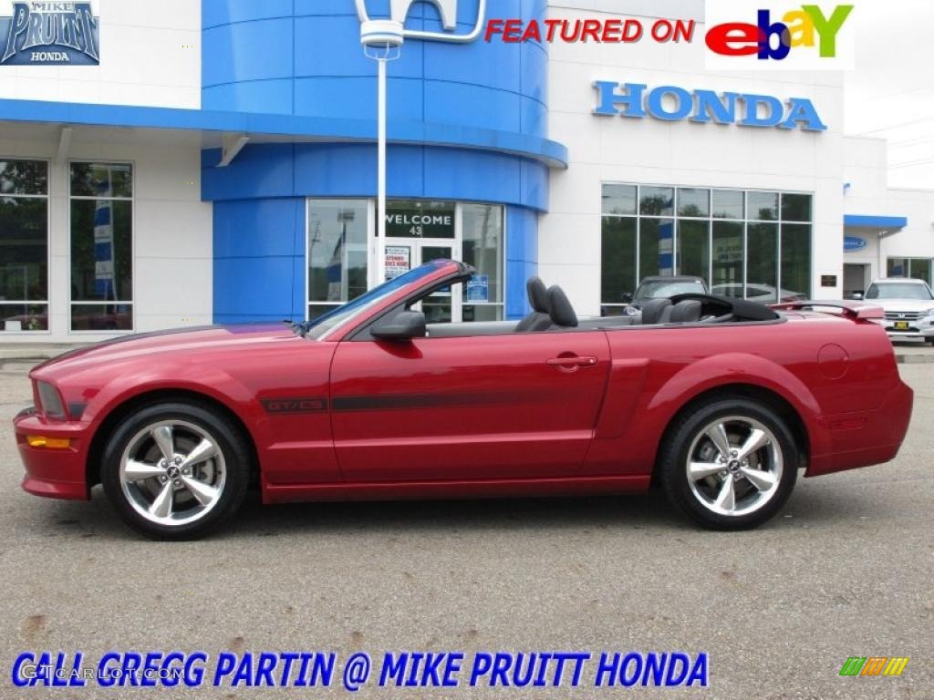 2008 Dark Candy Apple Red Ford Mustang Gt Cs California