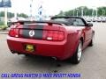 2008 Dark Candy Apple Red Ford Mustang GT/CS California Special Convertible  photo #7