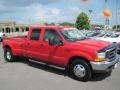 2000 Red Ford F350 Super Duty Lariat Crew Cab Dually  photo #7