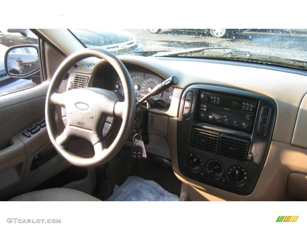 2004 Explorer XLS 4x4 - Mineral Grey Metallic / Medium Parchment photo #25