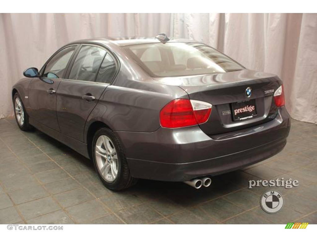2008 3 Series 328i Sedan - Sparkling Graphite Metallic / Black photo #3