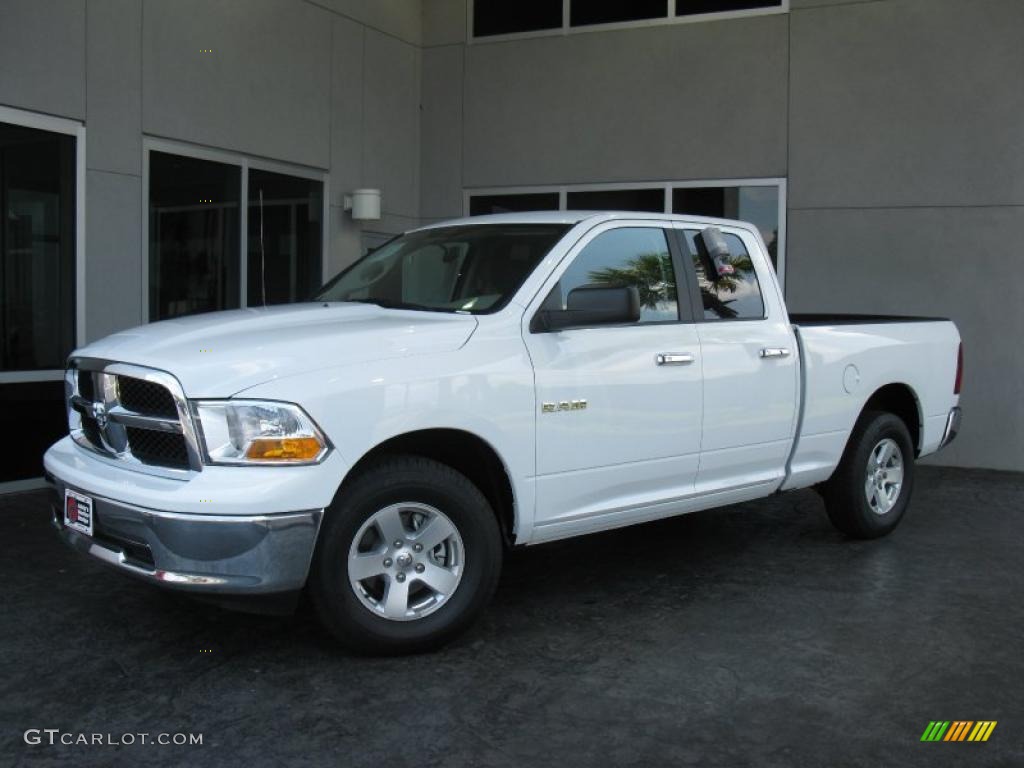 2010 Ram 1500 SLT Quad Cab - Stone White / Dark Slate/Medium Graystone photo #1