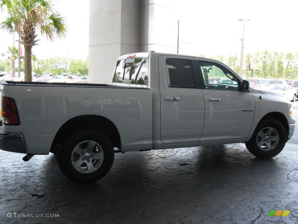 2010 Ram 1500 SLT Quad Cab - Stone White / Dark Slate/Medium Graystone photo #7