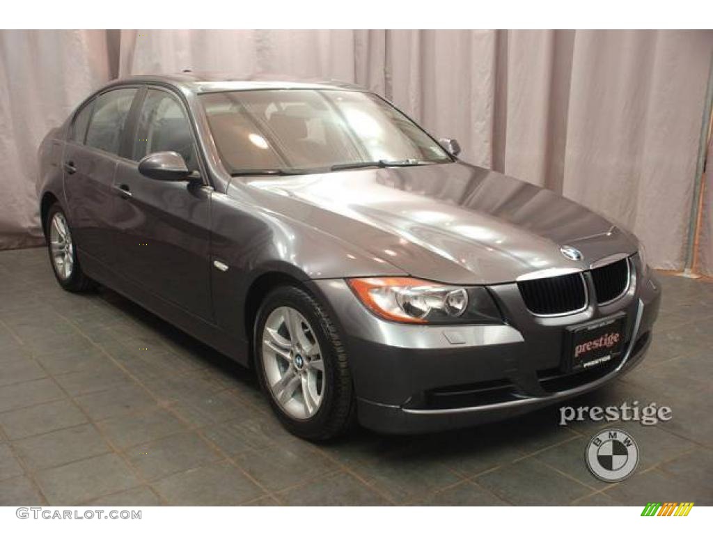 2008 3 Series 328i Sedan - Sparkling Graphite Metallic / Black photo #7