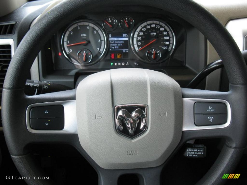 2010 Ram 1500 SLT Quad Cab - Stone White / Dark Slate/Medium Graystone photo #16