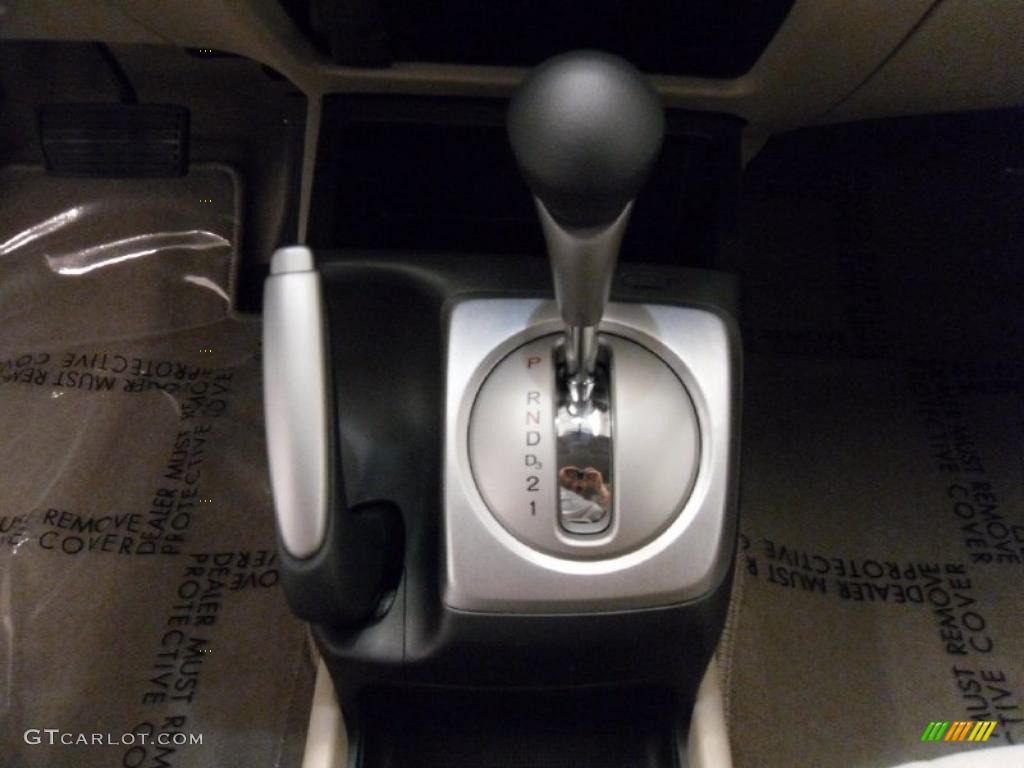 2010 Civic LX Sedan - Urban Titanium Metallic / Beige photo #12